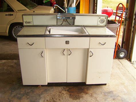 old fashioned metal kitchen cabinets